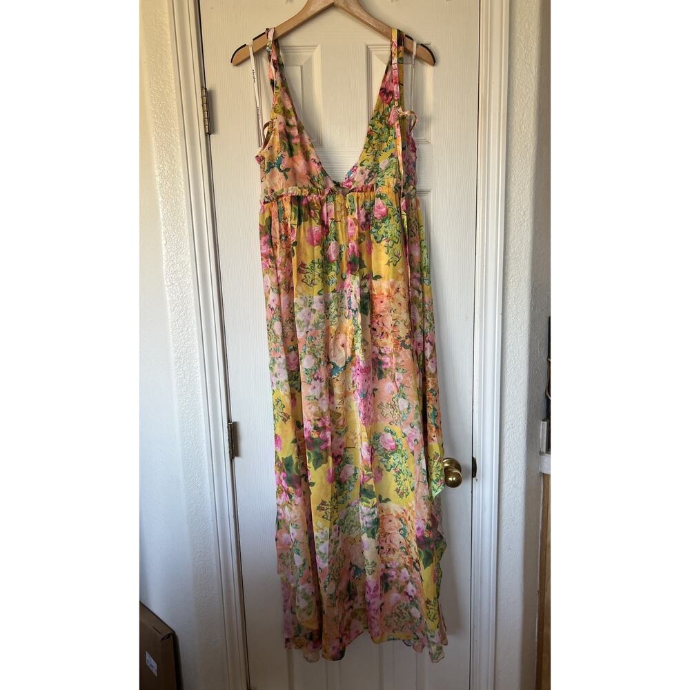New For Love & Lemons Women's Madison Floral Maxi Dress Multicolor Size Large - Picture 7 of 13